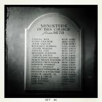 
Ministers Plaque